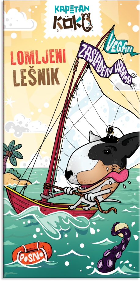 Kapetan Koko Lomljeni Lešnik čokolada